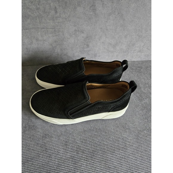 Vionic Kimmie Perf Slip-On Sneaker Black Suede Women's Size 7.5 - Picture 4 of 8